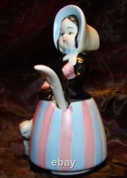 Art Nouveau Style Mustard pot Figurine Cat Farm Art Deco-German Style Porcelain