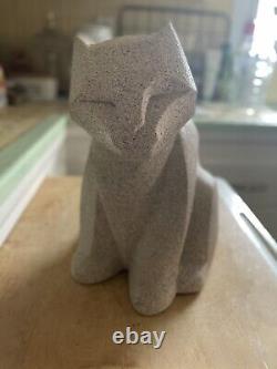 Austin Productions Cubist cat sculpture by Karin Swildens