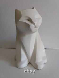 Austin Productions Cubist cat sculpture by Karin Swildens 1989
