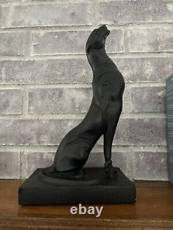 Austin Productions Sculpture Black Panther Jaguar Cat Alexander Daniel CHIPPED