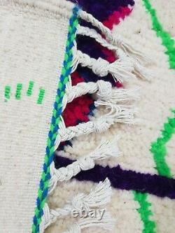 Azilal Rug Vintage Authentic Berber Carpet Moroccan Handmade Rug Wool Area Rug