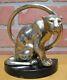 B&h Tiger Leopard Jaguar Big Cat Bookend Decorative Art Statue Bradley Hubbard