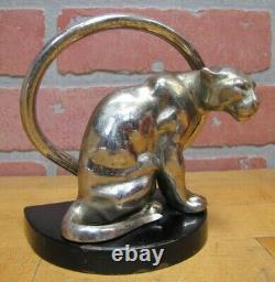 B&H Tiger Leopard Jaguar Big Cat Bookend Decorative Art Statue Bradley Hubbard