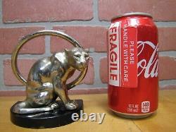 B&H Tiger Leopard Jaguar Big Cat Bookend Decorative Art Statue Bradley Hubbard