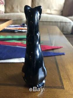 Baccarat Black Egyptian Cat Figurine