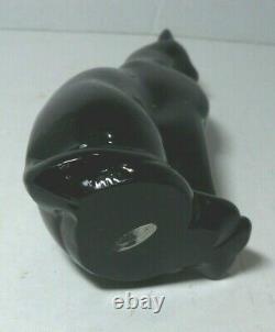Baccarat Crystal Black Cat 6 Figurine Made France