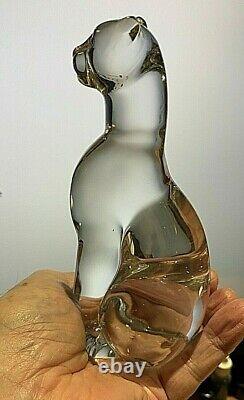 Baccarat Crystal Cat Figurine Chat Egyptian 2601087. Elegant. 6.25