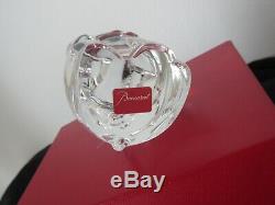 Baccarat Crystal Clear Lucky Cat Chat 2607786 Perfect With Orig Box List $390