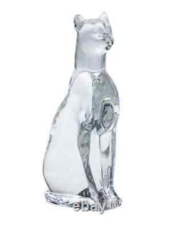 Baccarat Crystal Egyptian Sitting Cat Figurine 764525 France