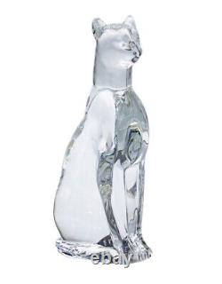 Baccarat Crystal Egyptian Sitting Cat Figurine 764525 France