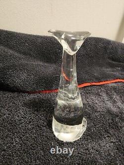 Baccarat Crystal Elegant Modern Cat Art Deco Style Glass Titled Figure of a Cat
