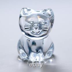 Baccarat Figure Minimals Cat Cat Object Figurine 2610097 Parallel. Brand New