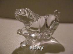 Baccarat Waterford & Lenox Crystal Pug Dog Cat & Teddy Bear Figurines Glass