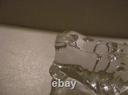 Baccarat Waterford & Lenox Crystal Pug Dog Cat & Teddy Bear Figurines Glass