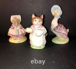 Beatrix Potter Lot of Three Puddleduck (1948), Ribby (1951) & Old Woman (1989)