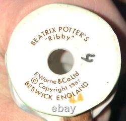Beatrix Potter Lot of Three Puddleduck (1948), Ribby (1951) & Old Woman (1989)