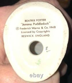 Beatrix Potter Lot of Three Puddleduck (1948), Ribby (1951) & Old Woman (1989)
