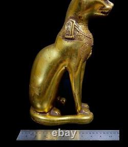 Beautiful Egyptian Cat BASTET GODDESS of protection & good luck with the scarab