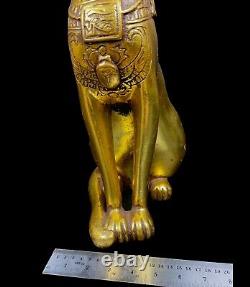 Beautiful Egyptian Cat BASTET GODDESS of protection & good luck with the scarab