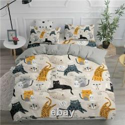 Bedding Set Cats 3D Duvet Cover Set Twin Full Queen King Double Sizes Comforter