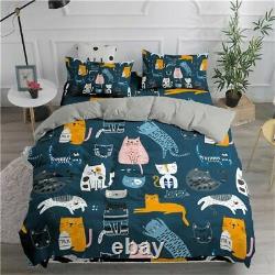 Bedding Set Cats 3D Duvet Cover Set Twin Full Queen King Double Sizes Comforter