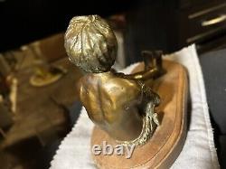 Bronze Sculpture Signed Joan Andrew Can We Keep Him 7