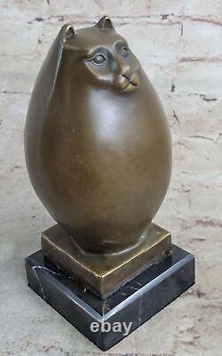 Bronze Sculpture by Botero Cat Gato Feline Pet Animal Art Deco Statue Figurine