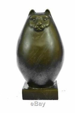 Bronze Sculpture by Botero Cat Gato Feline Pet Animal Art Deco Statue Gift Deal