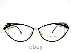 CAVIAR M5219 Women's Cat Eye with Austrian Crystals Eyeglass Frames Italy NOS