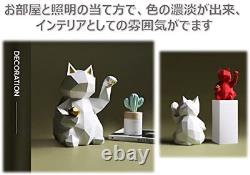 CFT TIME Lucky Cat Figurine Stylish Cute Scandinavian Mini Gold Luck Inviting