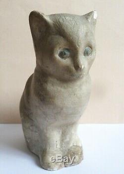 CHAT chaton statue statuette de Félix FEVOLA (1882-1953) Art Deco vers 1930 cat