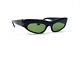 Cute 50s Sunglasses Vintage Cat-eyes Green Lens Gold Logo Italy Made