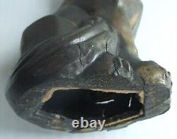 C. M. W. Cubist Cast Metal Cat Form Bookend Statue Antique Vtg 1929 Art Deco Style