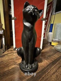 Cast iron Cat (Hubley) Nice! Vintage Antique doorstop mcm art deco