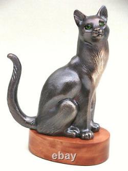 Cat Bronze Author's Sculpture limited Quantity 1/9 Certificate of Authenticity