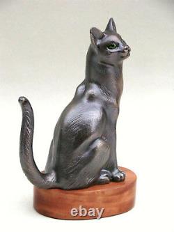 Cat Bronze Author's Sculpture limited Quantity 1/9 Certificate of Authenticity