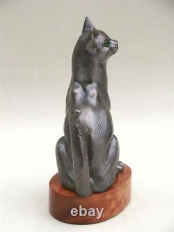 Cat Bronze Author's Sculpture limited Quantity 1/9 Certificate of Authenticity