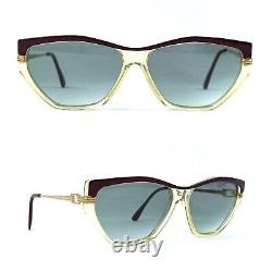 Cat-Eye Blue Yves Saint Laurent Vintage Sunglasses 70s Paris Art Deco Designs