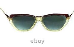 Cat-Eye Blue Yves Saint Laurent Vintage Sunglasses 70s Paris Art Deco Designs