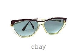 Cat-Eye Blue Yves Saint Laurent Vintage Sunglasses 70s Paris Art Deco Designs