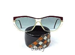 Cat-Eye Blue Yves Saint Laurent Vintage Sunglasses 70s Paris Art Deco Designs