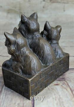 Cat Family Bronze Sculpture Statue Figure Figurine Art Deco Statue Hot Cast