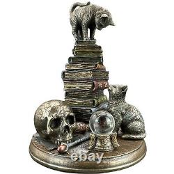 Cat On Books VERONESE Figurine Extremely Realistic Hand Painted Great For A Gift
