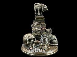 Cat On Books VERONESE Figurine Extremely Realistic Hand Painted Great For A Gift