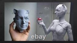 Cat Woman 3D Printing Unpainted Figure Blank Kit Model GK New Hot Toy In Stock