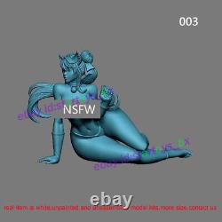 Cat Woman NSFW 1/12 1/8 1/6 1/4 1/3 Model Kit Unpainted Garage Kit 3DPrint 4 Ver