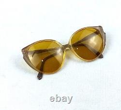 Cazal Sunglasses Cat Eye Yellow Shades Germany Vintage Mod. 134 & Original Case
