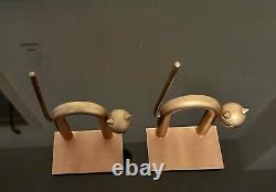 Chase Bookends Cats Walter Von Nessen Art Deco Made out of brass