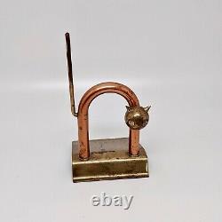 Chase Brass Manufacturing Machine Age Art Deco Cat Doorstop by Walter Von Nessen