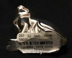 Christofle RARE Art Deco Silver Plate Sitting Cat Figurine NEW Box